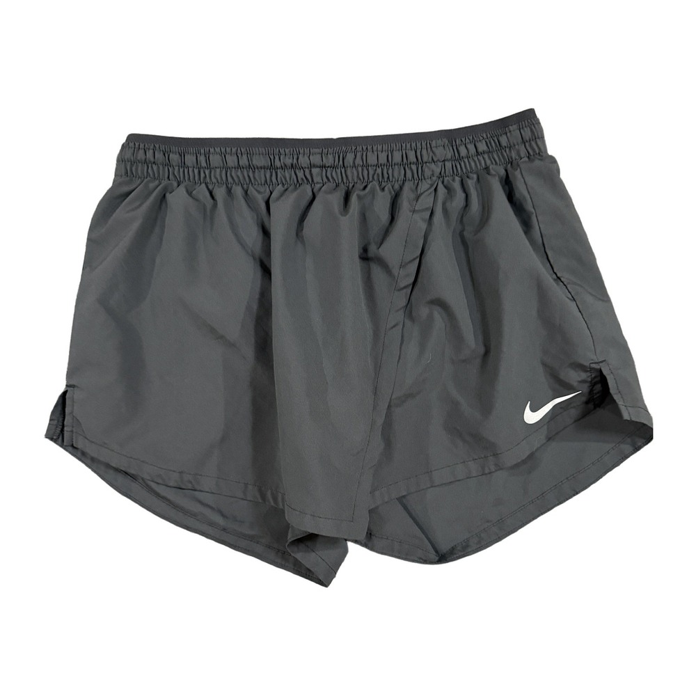 Nike Dri-FIT Womens Running Shorts Black Size M Built-In Liner Back Zip Pocket